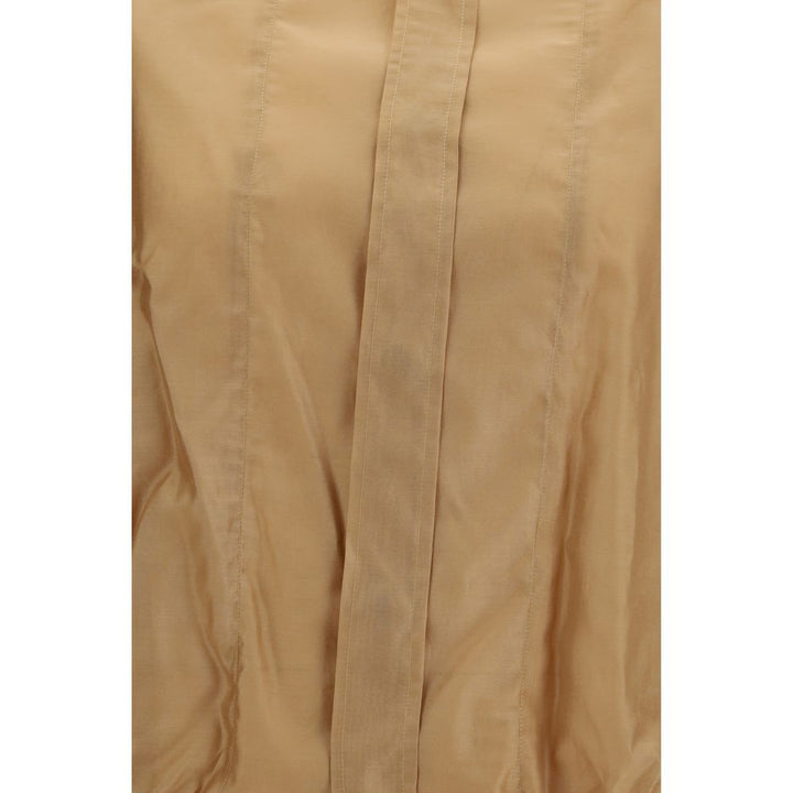The Latest Beige Lycra Blouse