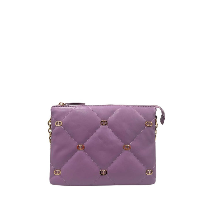 Twinset Purple Faux Leather Women Crossbody Bag