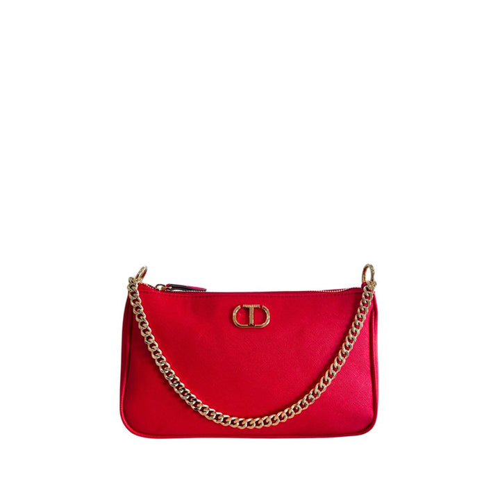 Twinset Red PU Women Crossbody Bag