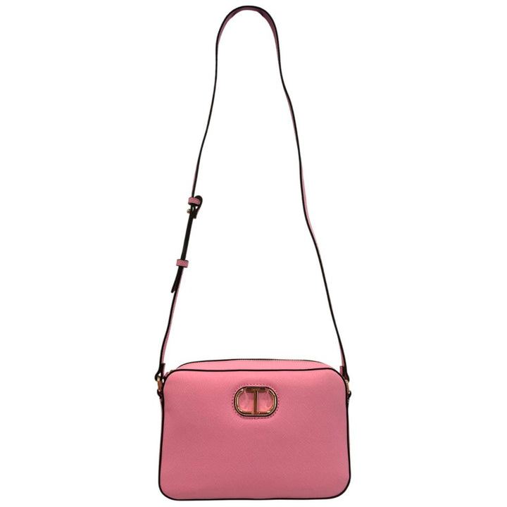 Twinset Pink PU Women Crossbody Bag
