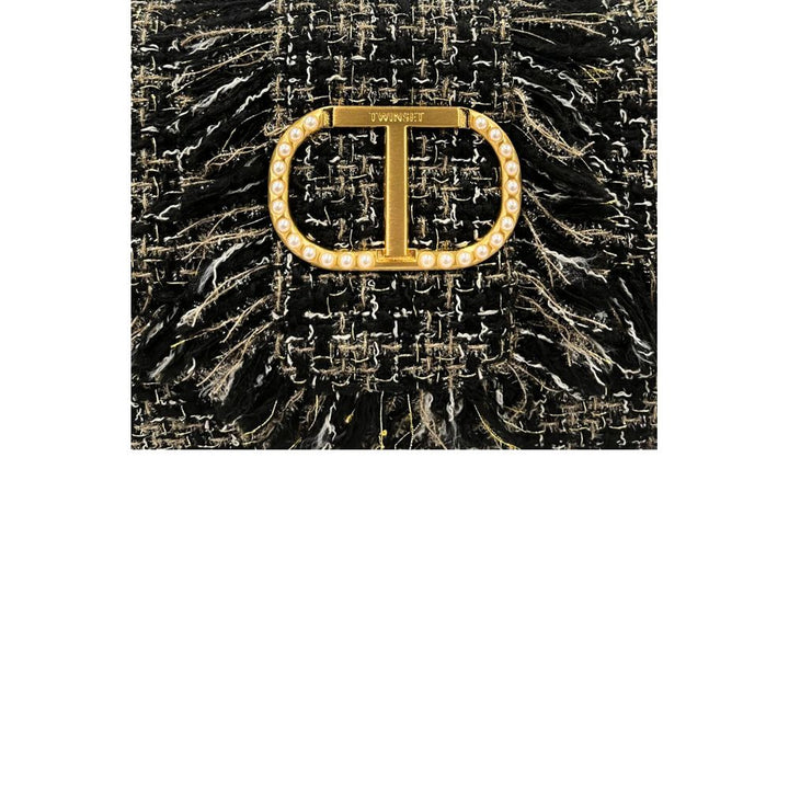 Twinset Black PU Women Shoulder Bag