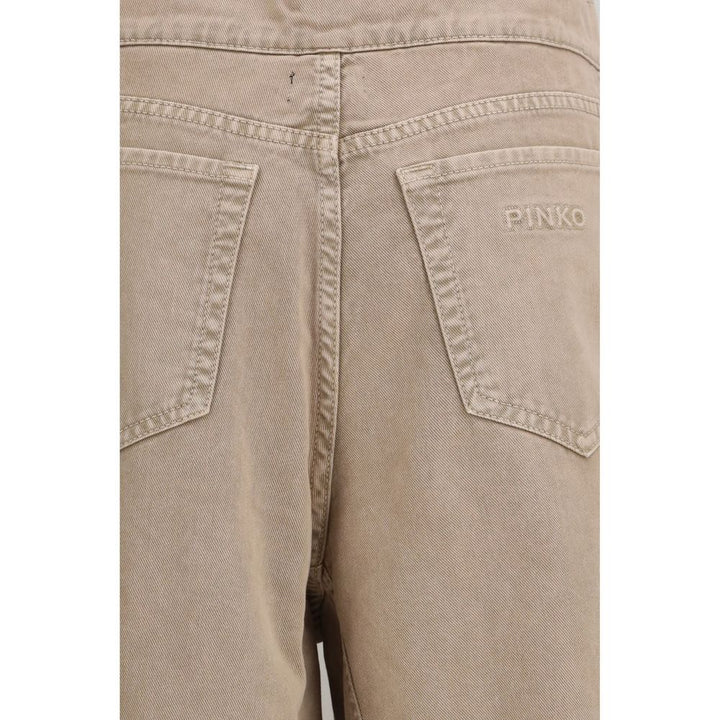 PINKO Beige Cotton Jeans Denim