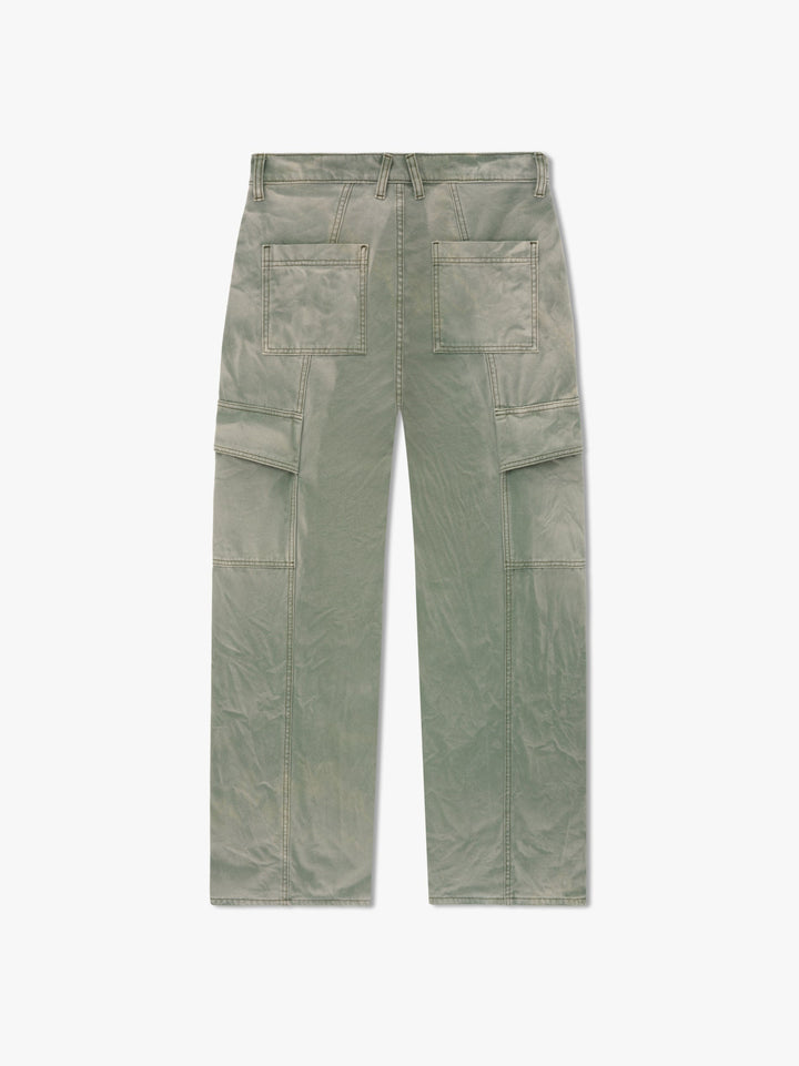 Rhude Green Rayon Cargo Pants