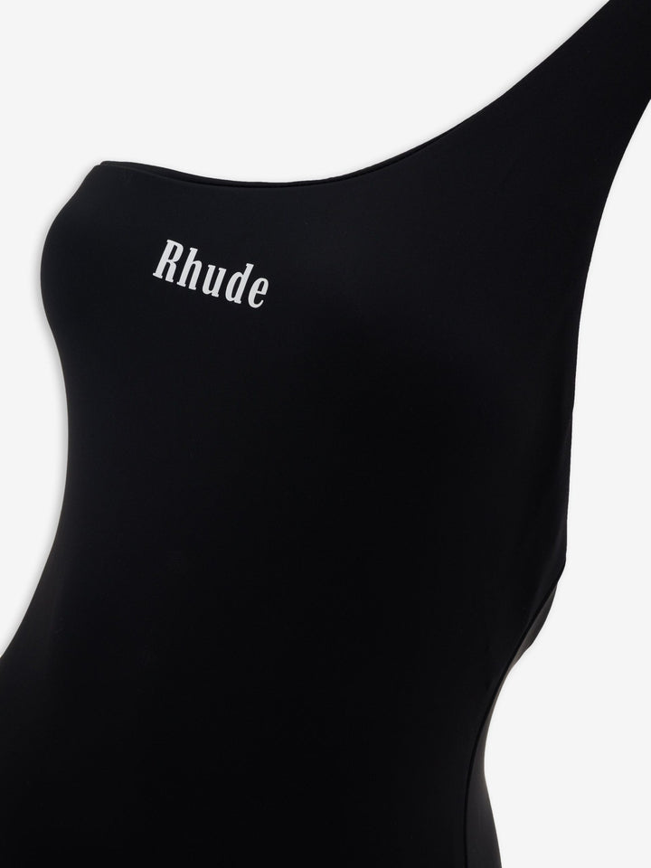 Rhude Black Polyester One-Piece Swimsuit