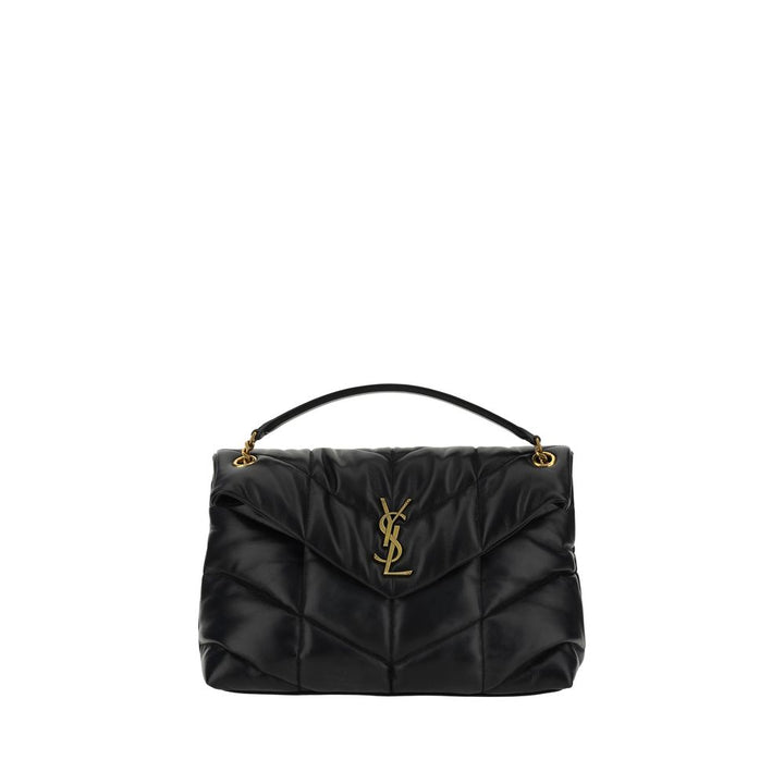 Saint Laurent Black Lamb Leather Shoulder Bag