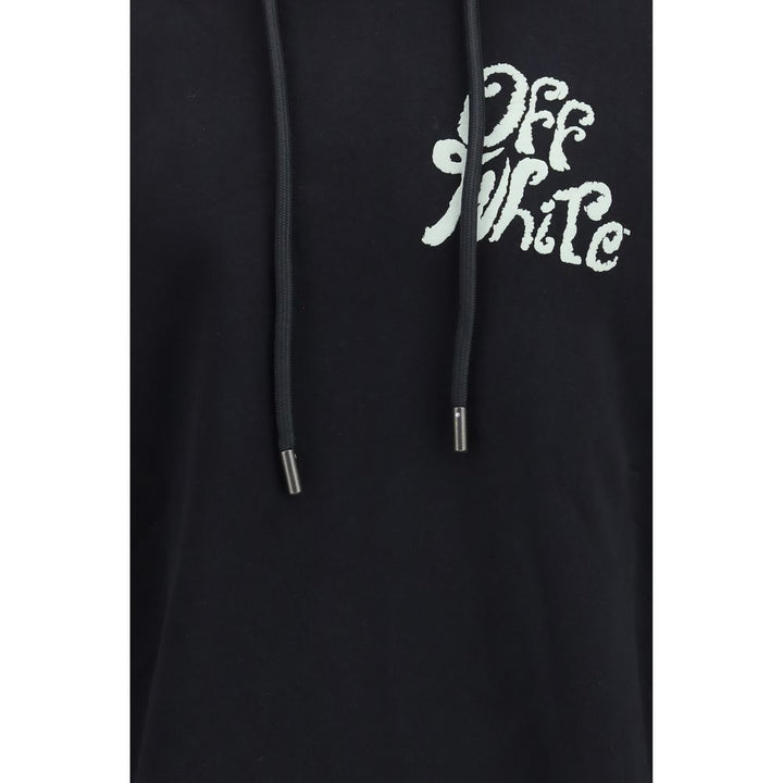 Off-White Black Cotton Sweatshirt