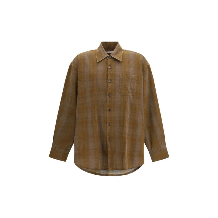 Our Legacy Brown Cotton Pattern Shirt