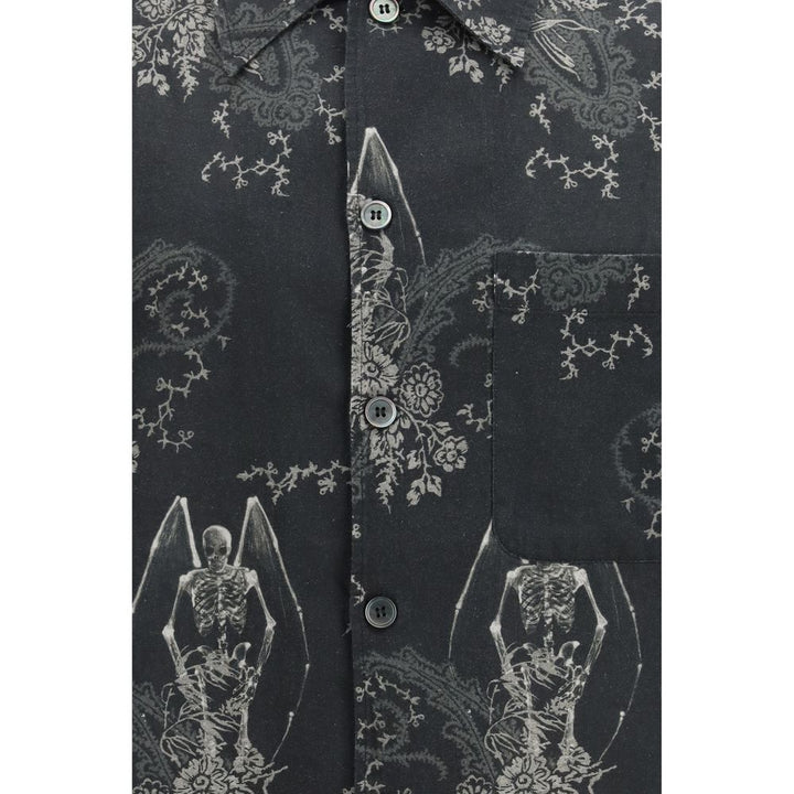 Our Legacy Gray Cotton Pattern Shirt
