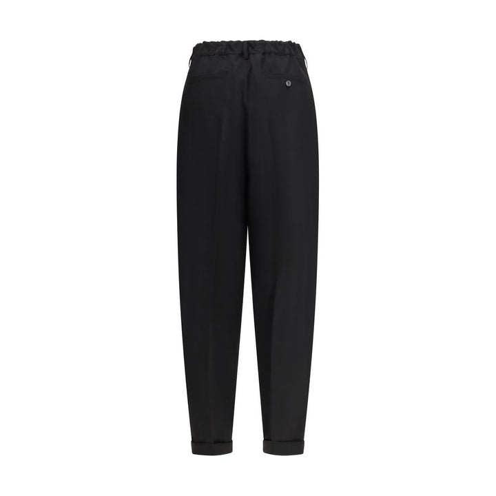 Marni Black Wool Casual Pants