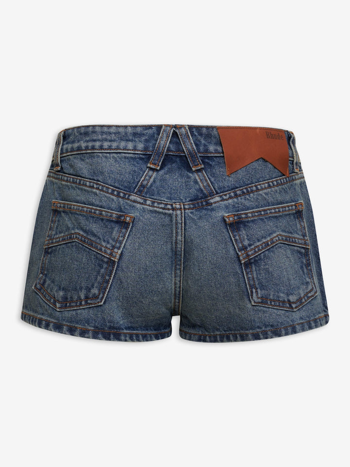 Rhude Blue Denim Shorts