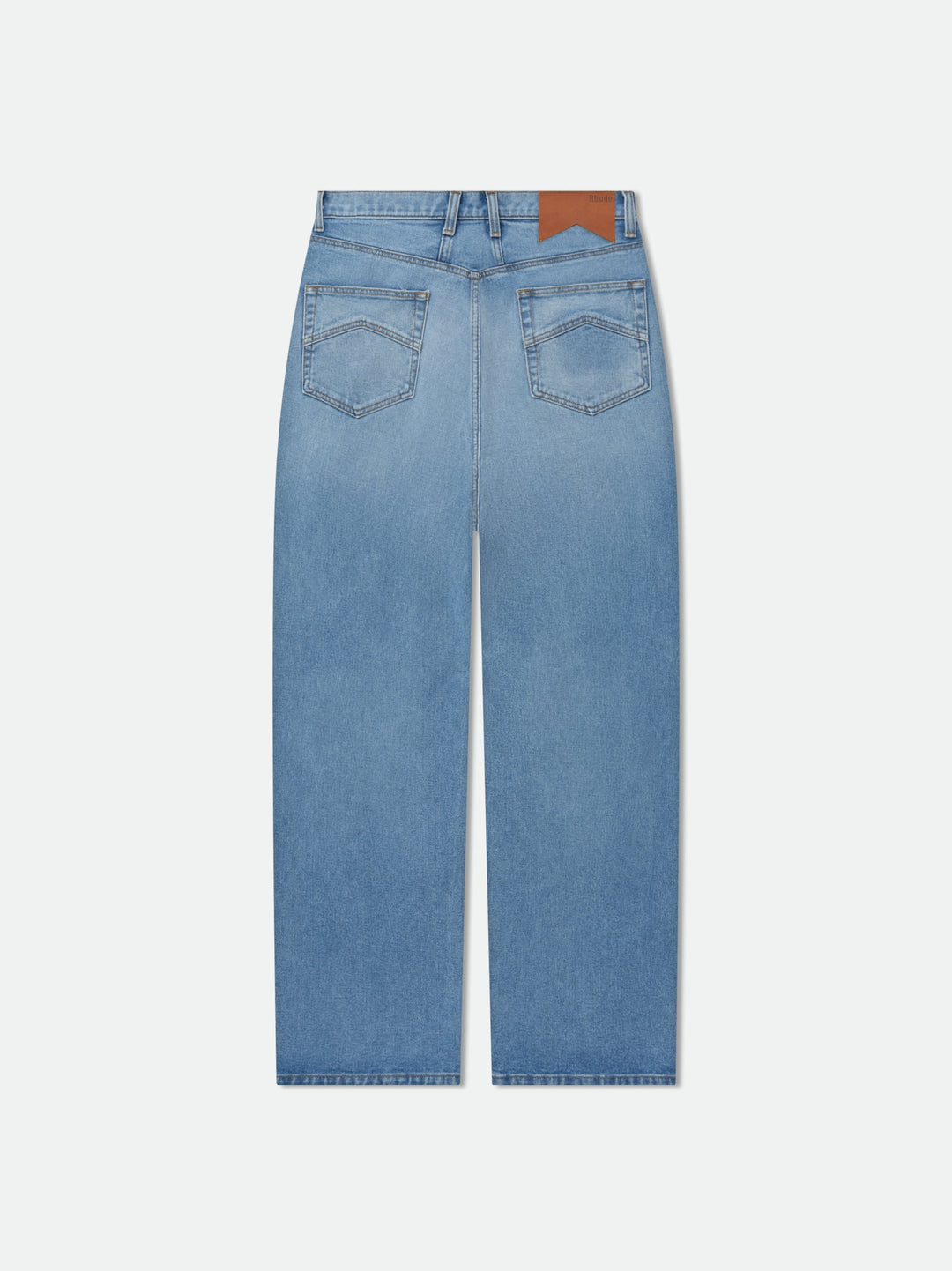 Rhude Blue Cotton Jeans Denim