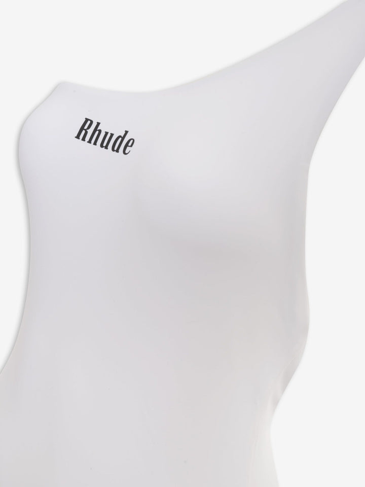 Rhude White Polyester One-Piece Swimsuit