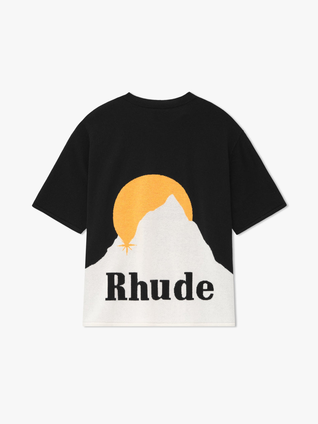 Rhude Black Cotton T-Shirt