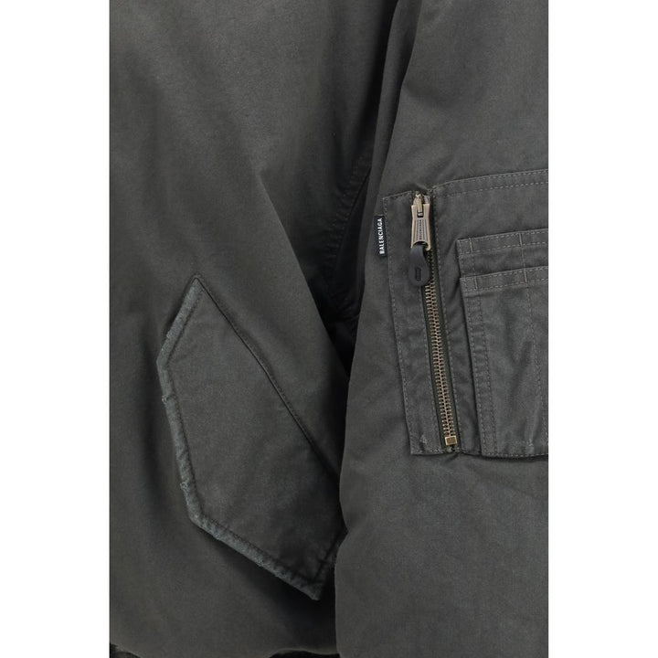 Balenciaga Gray Cotton Bomber