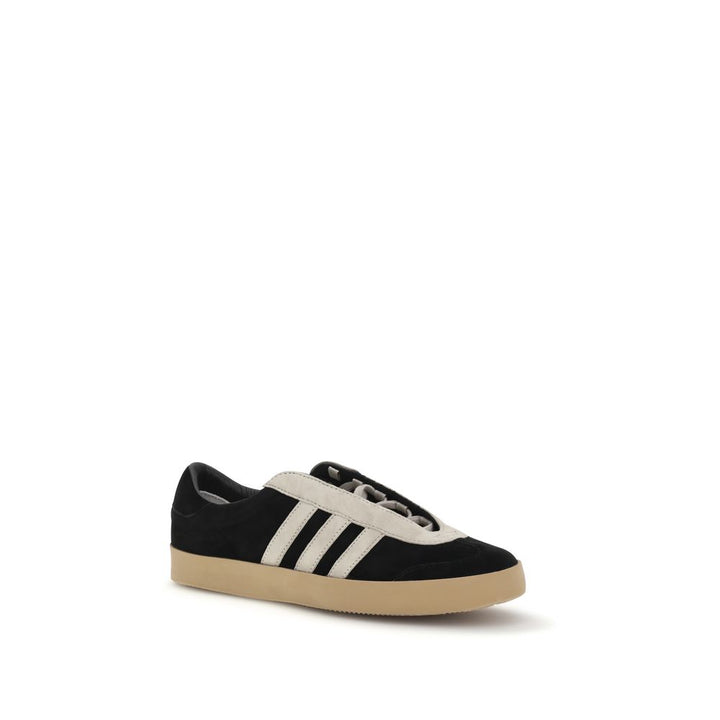 Y-3 Black Calf Leather Bos Taurus Low Top Sneakers