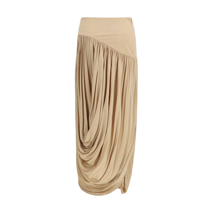 Ferragamo Beige Viscose Skirt