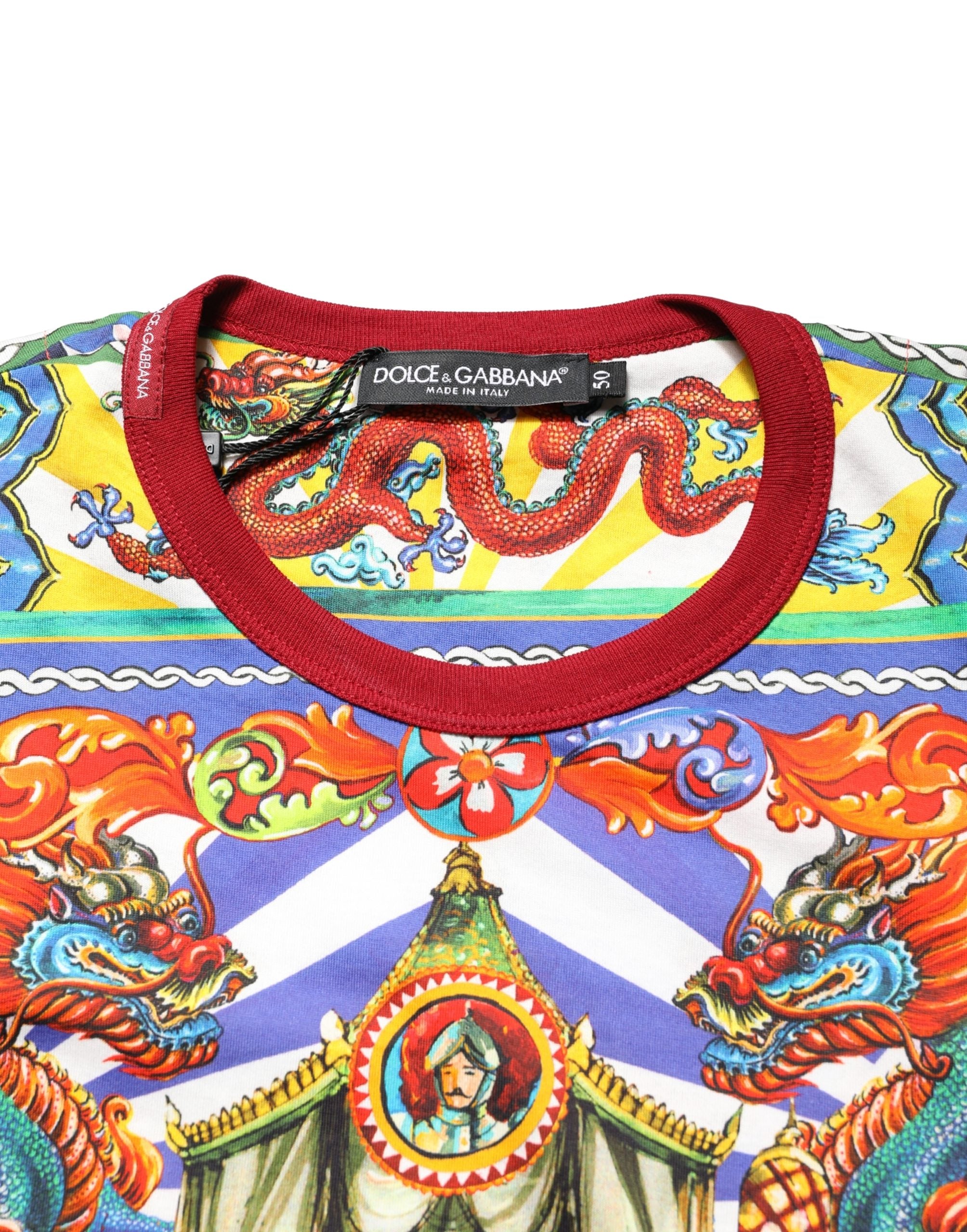 ：‼️DOLCE&GABBANA TEATRO dei PUPI Tシャツ Dolce & Gabbana Multicolor Teatro Dei Pupi Men Long Sleeves T