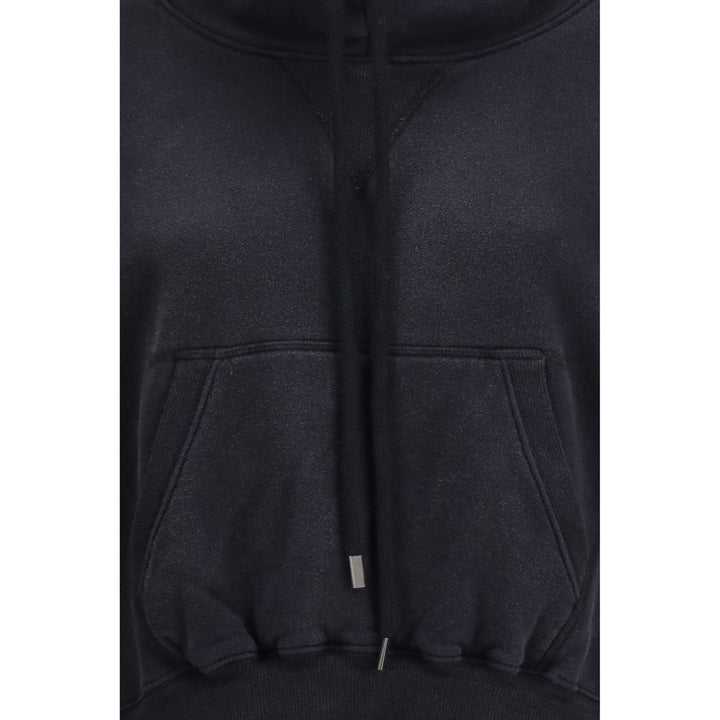 R13 Black Cotton Sweatshirt