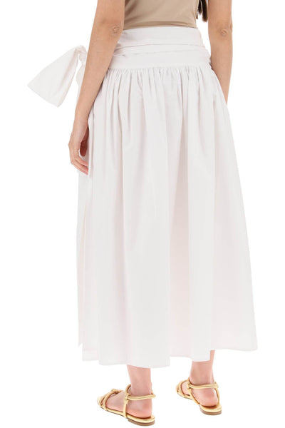 cotton midi skirt for women-2