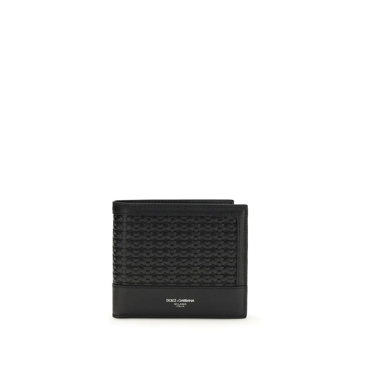 Dolce & Gabbana Black Calf Leather Bos Taurus Wallet