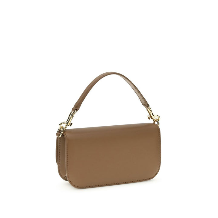 Dolce & Gabbana Brown Calf Leather Bos Taurus Shoulder Bag