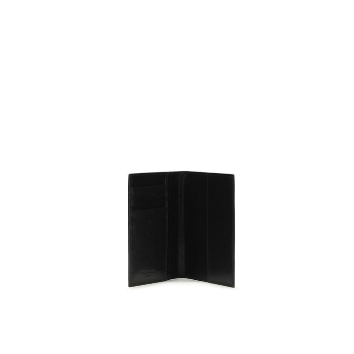 Dolce & Gabbana Black Calf Leather Bos Taurus Wallet