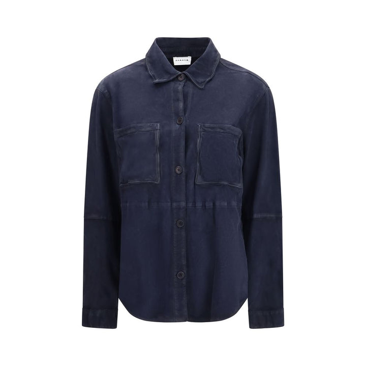 P.A.R.O.S.H. Blue Goatskin Dress Shirt