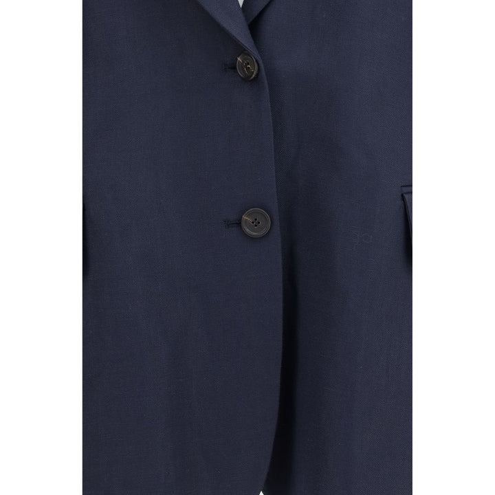 Brunello Cucinelli Blue Viscose Coat