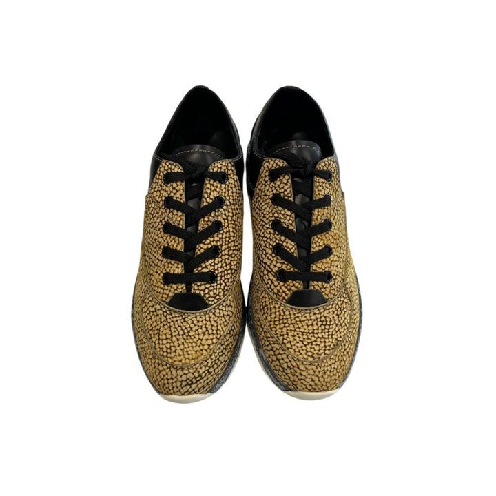 Borbonese Beige Leather Women Sneaker
