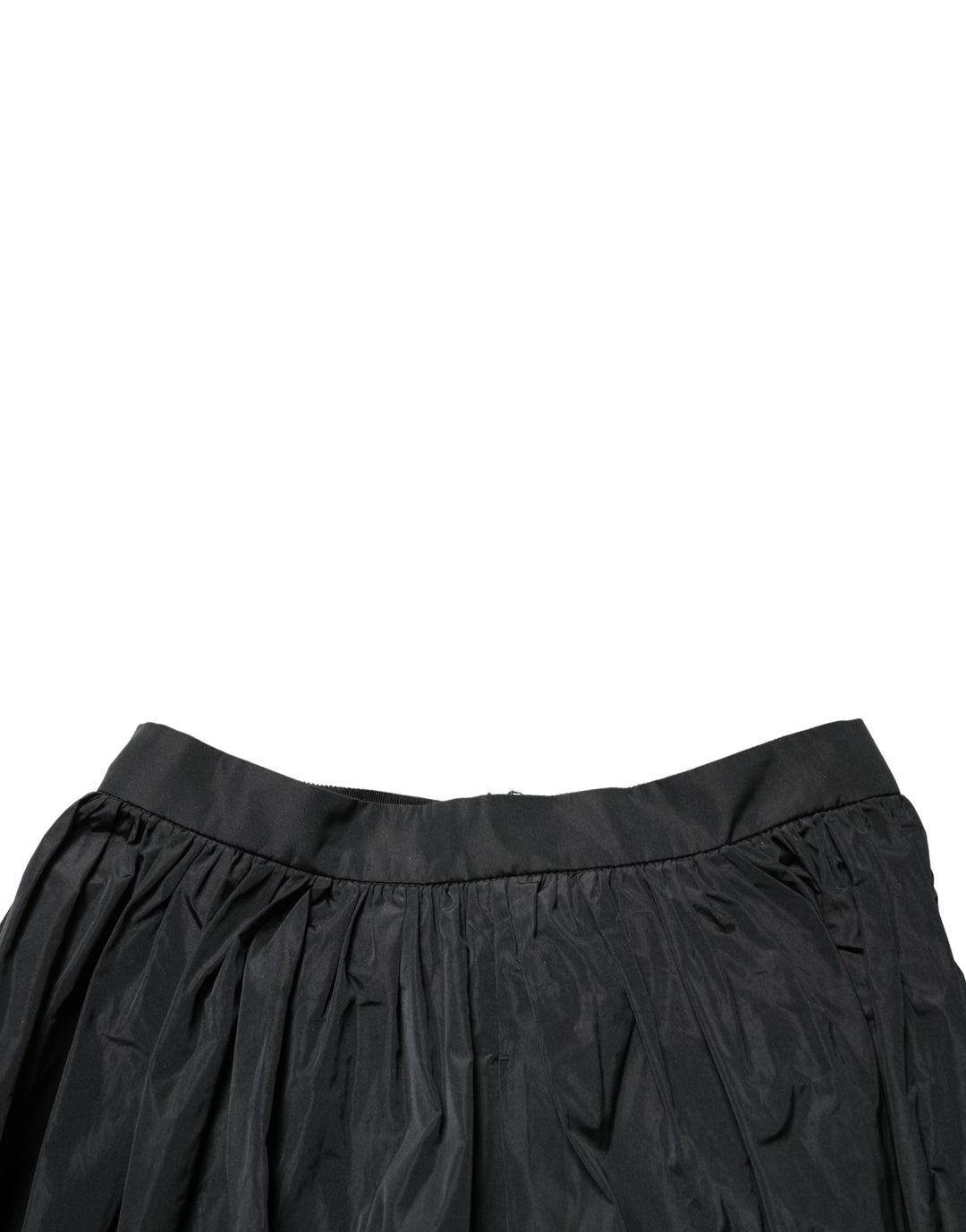 MSGM Black High Waist Pleated A-line Long Maxi Women Skirt