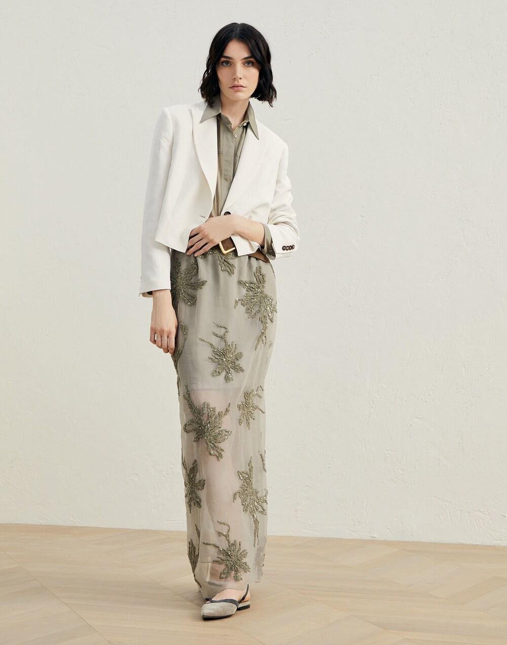 Brunello Cucinelli Bicolor Viscose Shirt