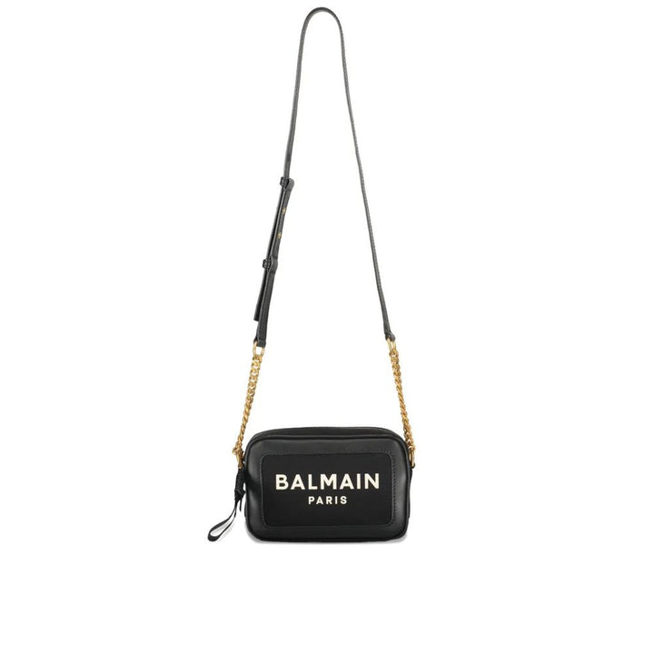 Balmain Black Cotton Shoulder Bag