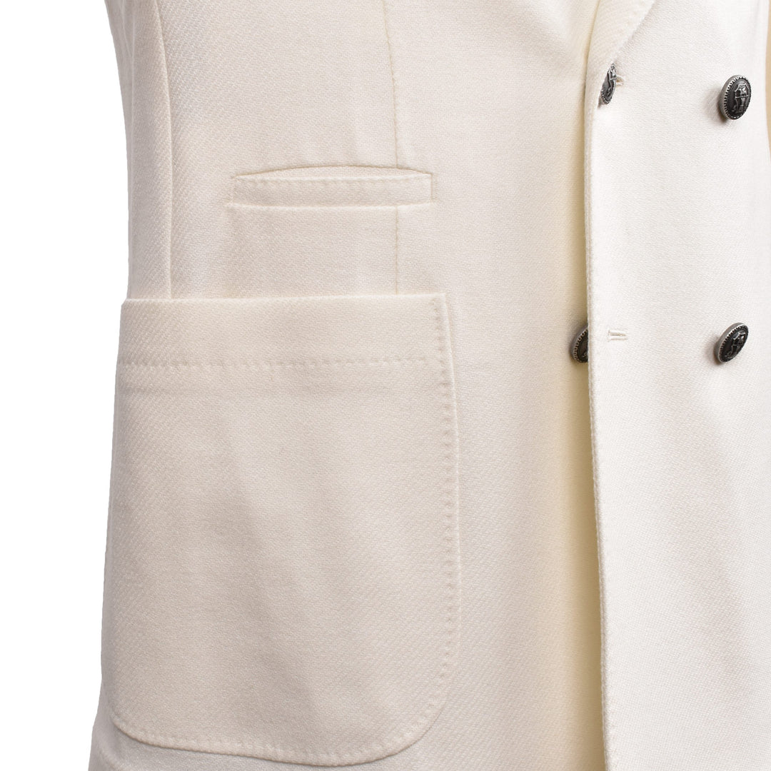 Brunello Cucinelli White Wool Blazer