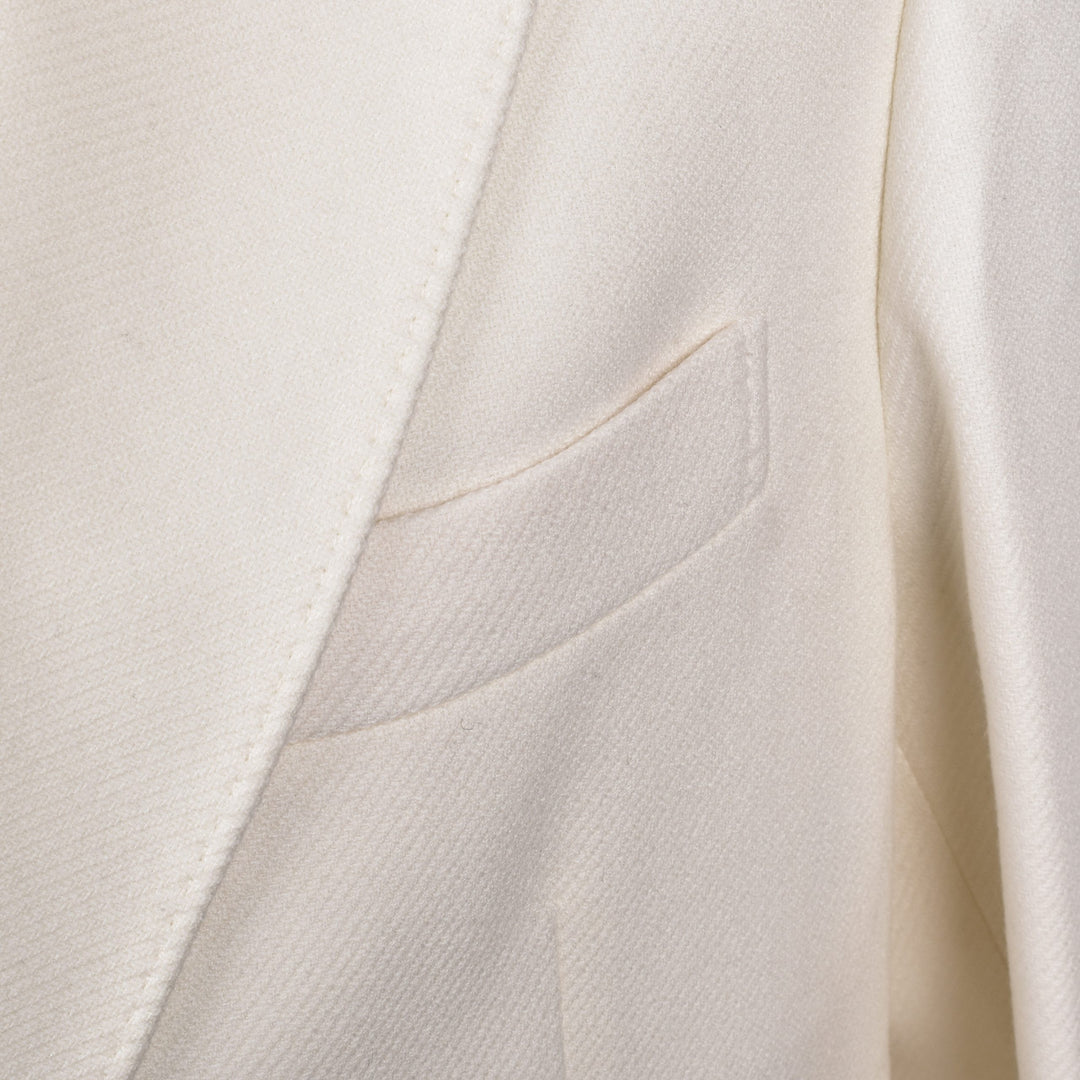 Brunello Cucinelli White Wool Blazer