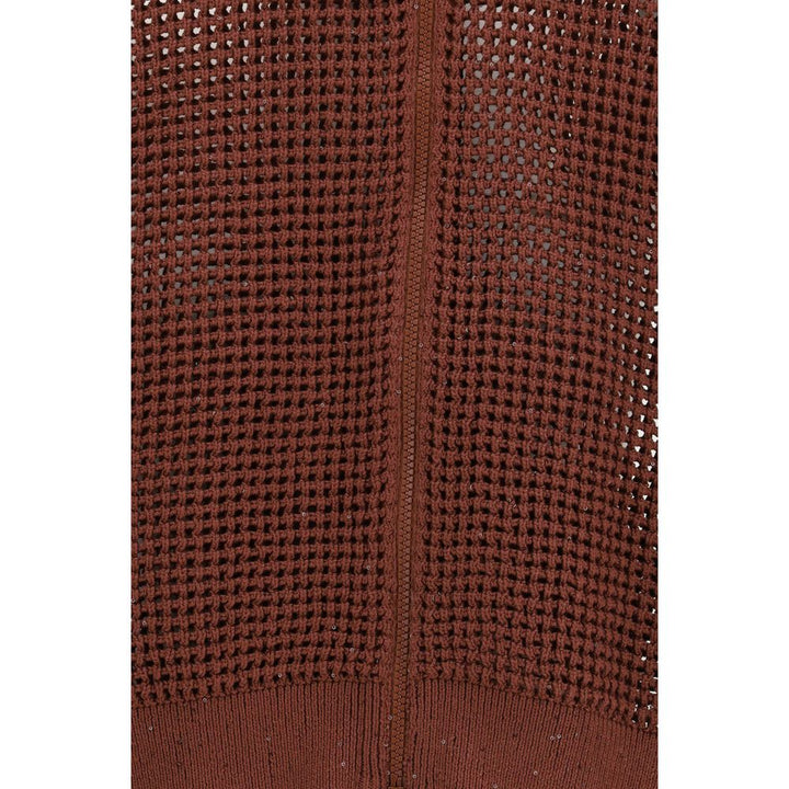 Brunello Cucinelli Bordeaux Cotton Sweatshirt