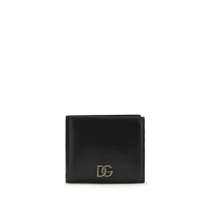 Dolce & Gabbana Black Calf Leather Bos Taurus Wallet