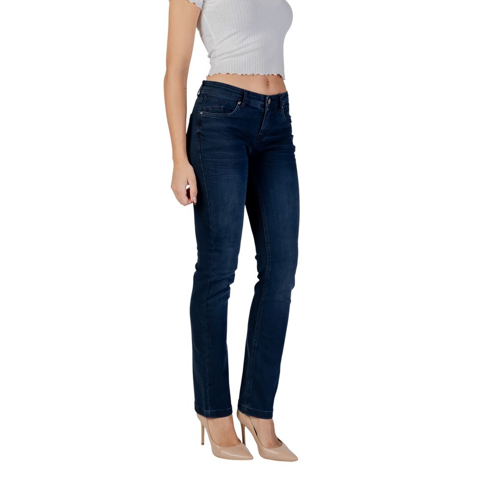 Street One Blue Cotton Skinny Jeans