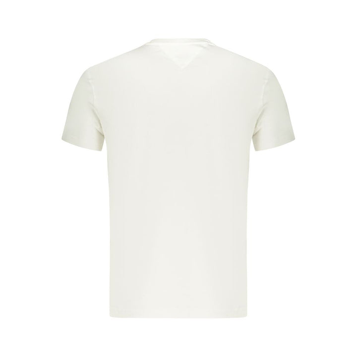 Tommy Hilfiger White Cotton Men T-Shirt