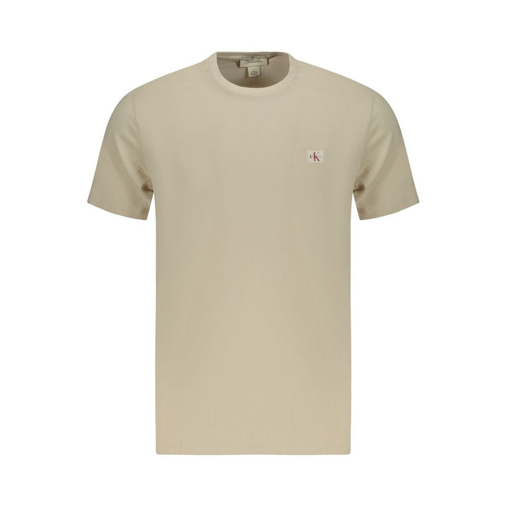 Calvin Klein Beige Cotton Men T-Shirt