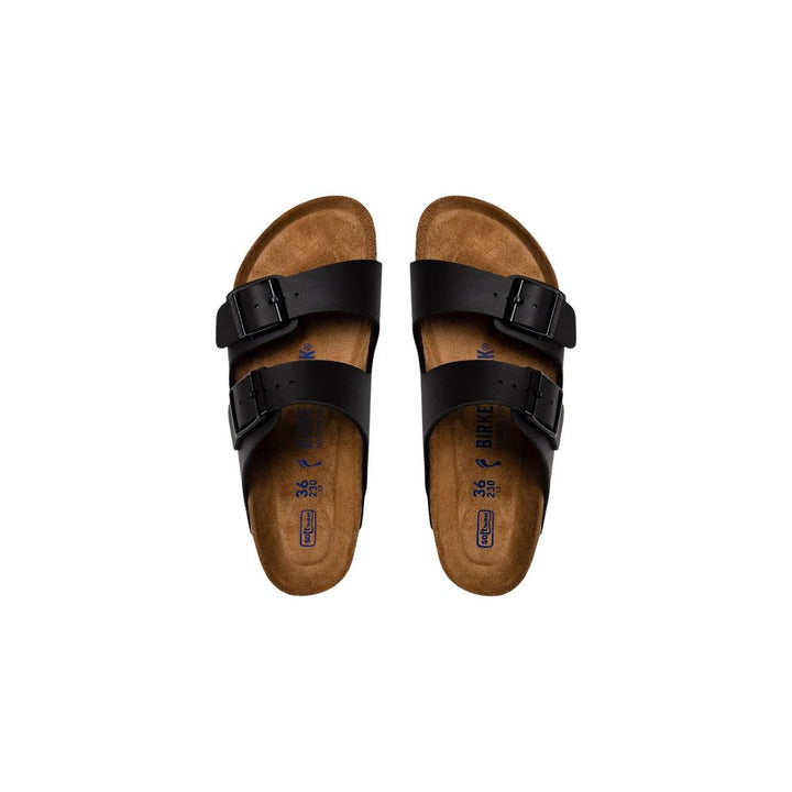 Birkenstock Black Synthetic Flat Sandals