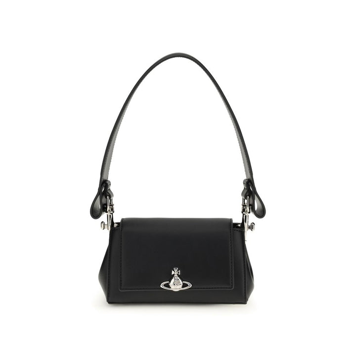 Vivienne Westwood Black Polyurethane Shoulder Bag