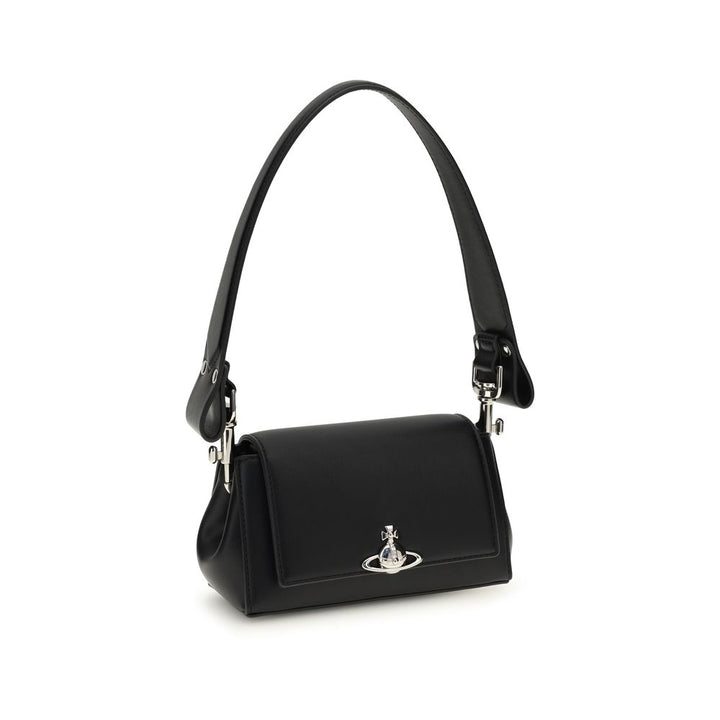 Vivienne Westwood Black Polyurethane Shoulder Bag