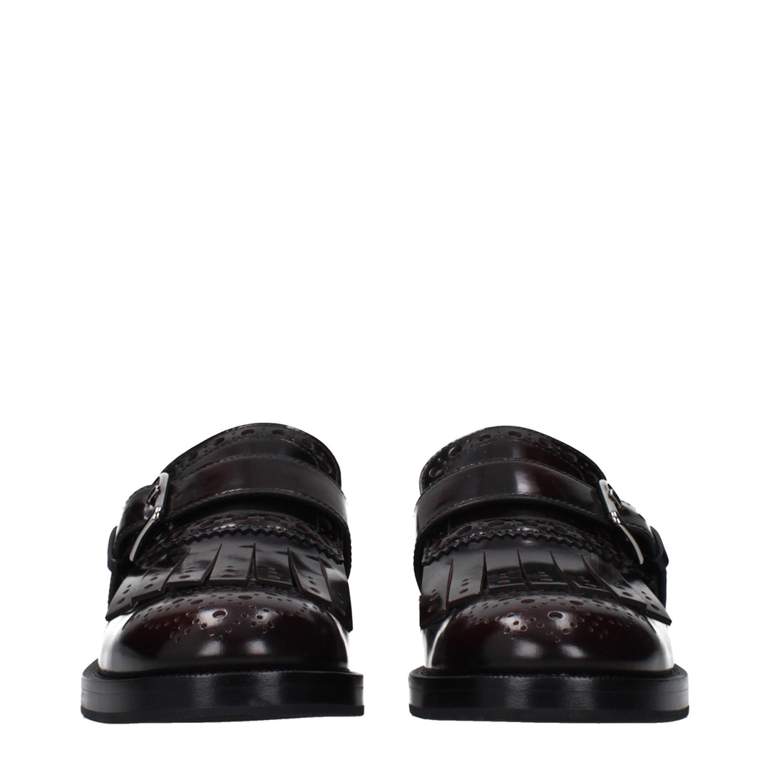 Church's Red Leather Slip-On Loafers