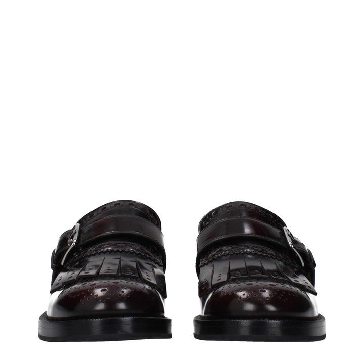 Church's Red Leather Slip-On Loafers