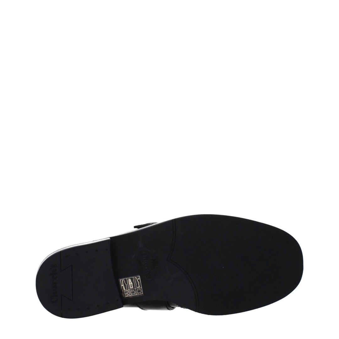 Church's Red Leather Slip-On Loafers