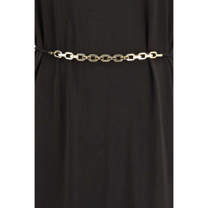 PINKO Black Acetate Casual Dress
