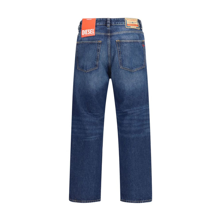 Diesel Blue Cotton Tapered Jeans