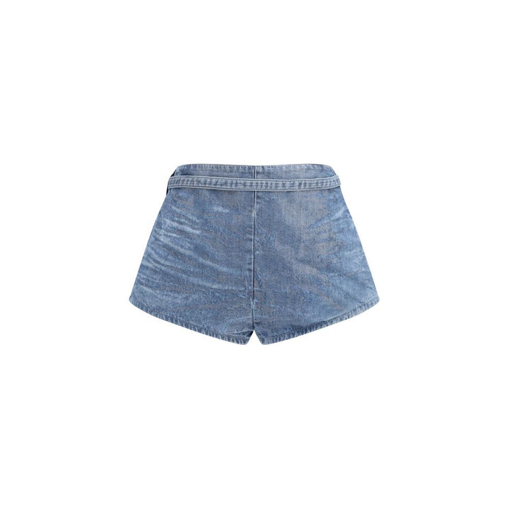 Diesel Blue Cotton Bermuda Shorts