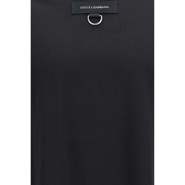 Dolce & Gabbana Black Cotton T-Shirt