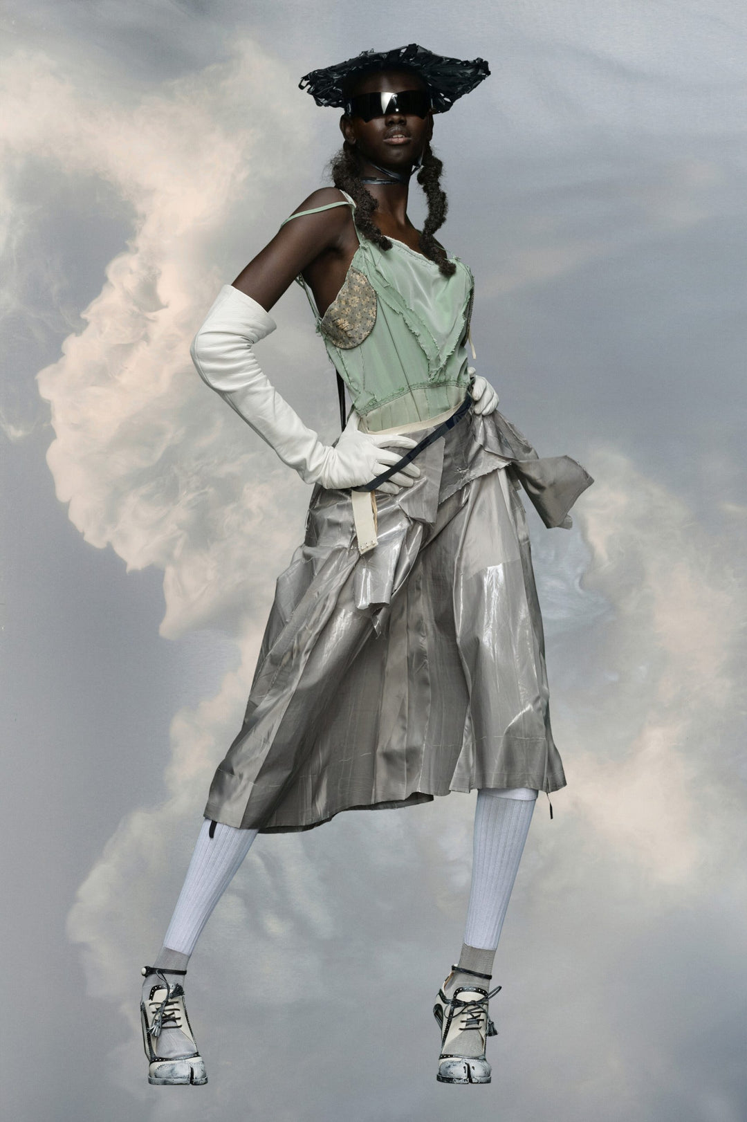 Maison Margiela Bicolor Fibres Bodysuit